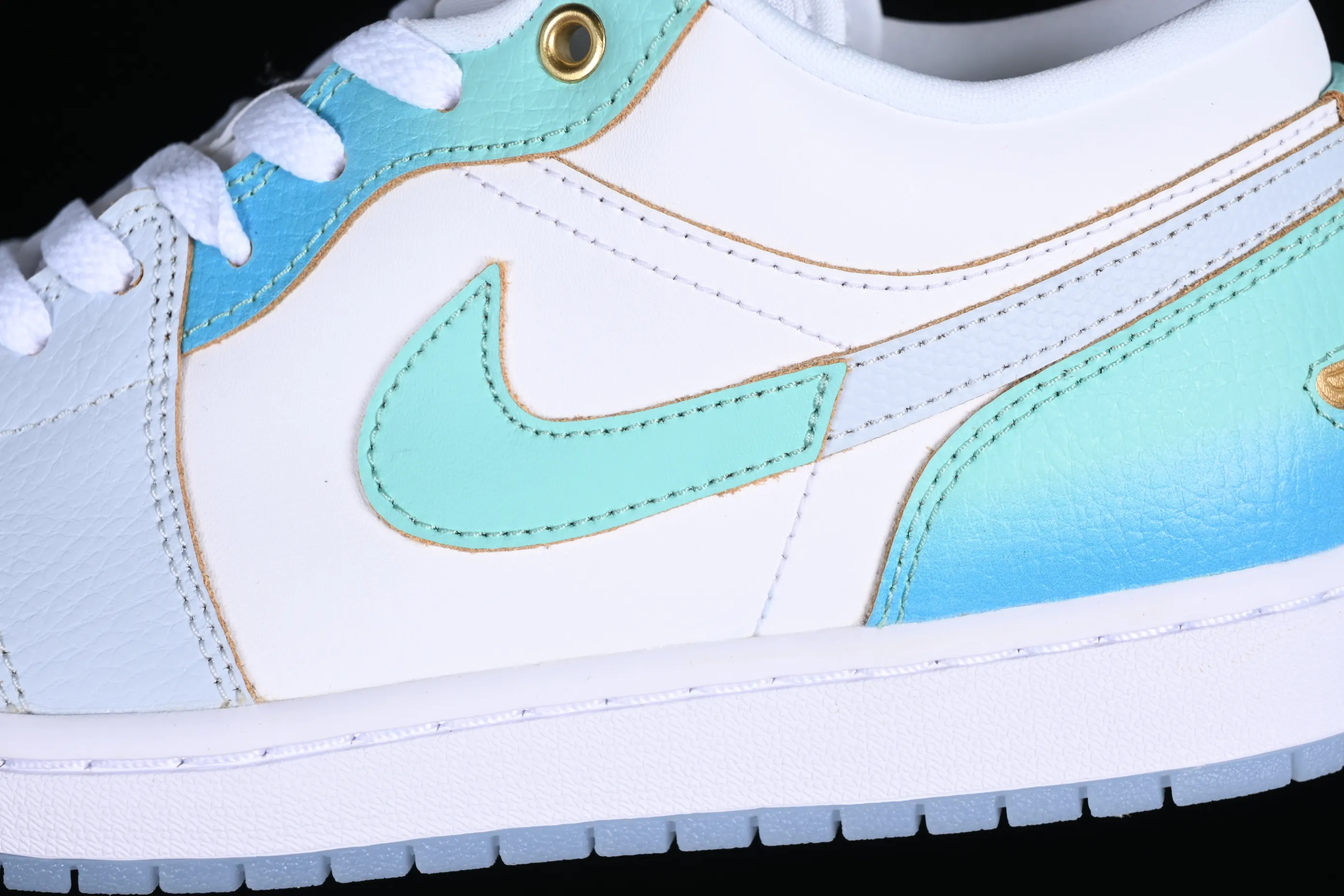 All categories Air Jordan Jordan series basketball shoes Air Jordan 1 Low G version pure original Air Jordan 1 Low AJ1 Joe 1 sea salt blue low-top cultural casual sneakers FN8899-131